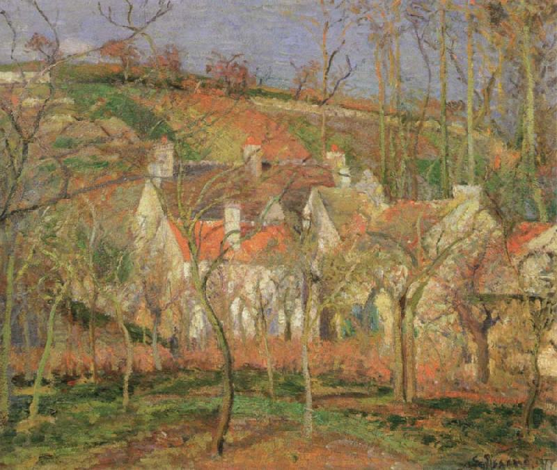 Camille Pissarro the red roofs France oil painting art